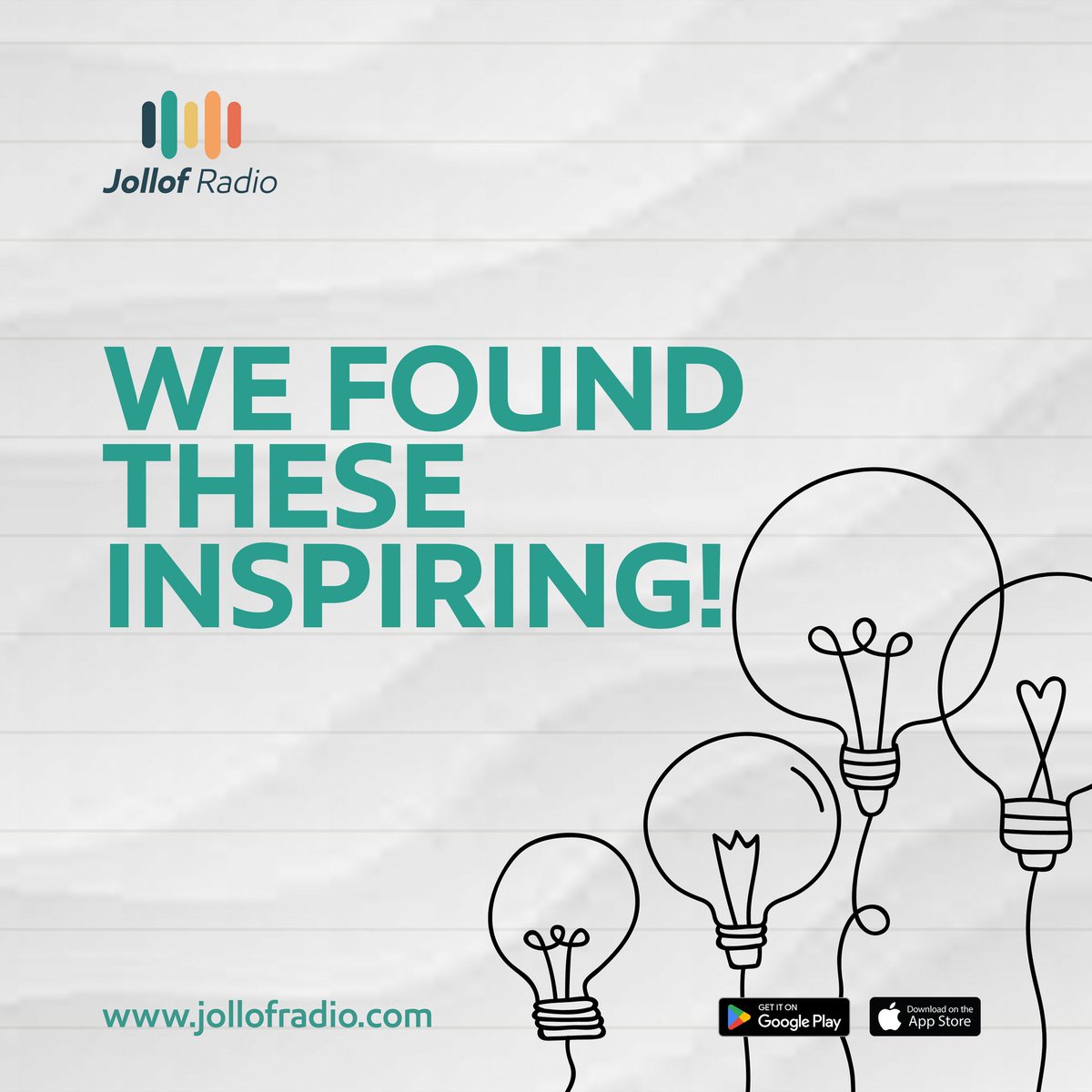 myjollofradio's tweet photo. You will find these inspiring, that's why we have compiled this just for you. What’s your go-to podcast episode?  Let us know! 
Listen below 🎙 
https://t.co/tojkbN5HvP

 #jollofradiomedia #podcasts https://t.co/putI0tYdKU