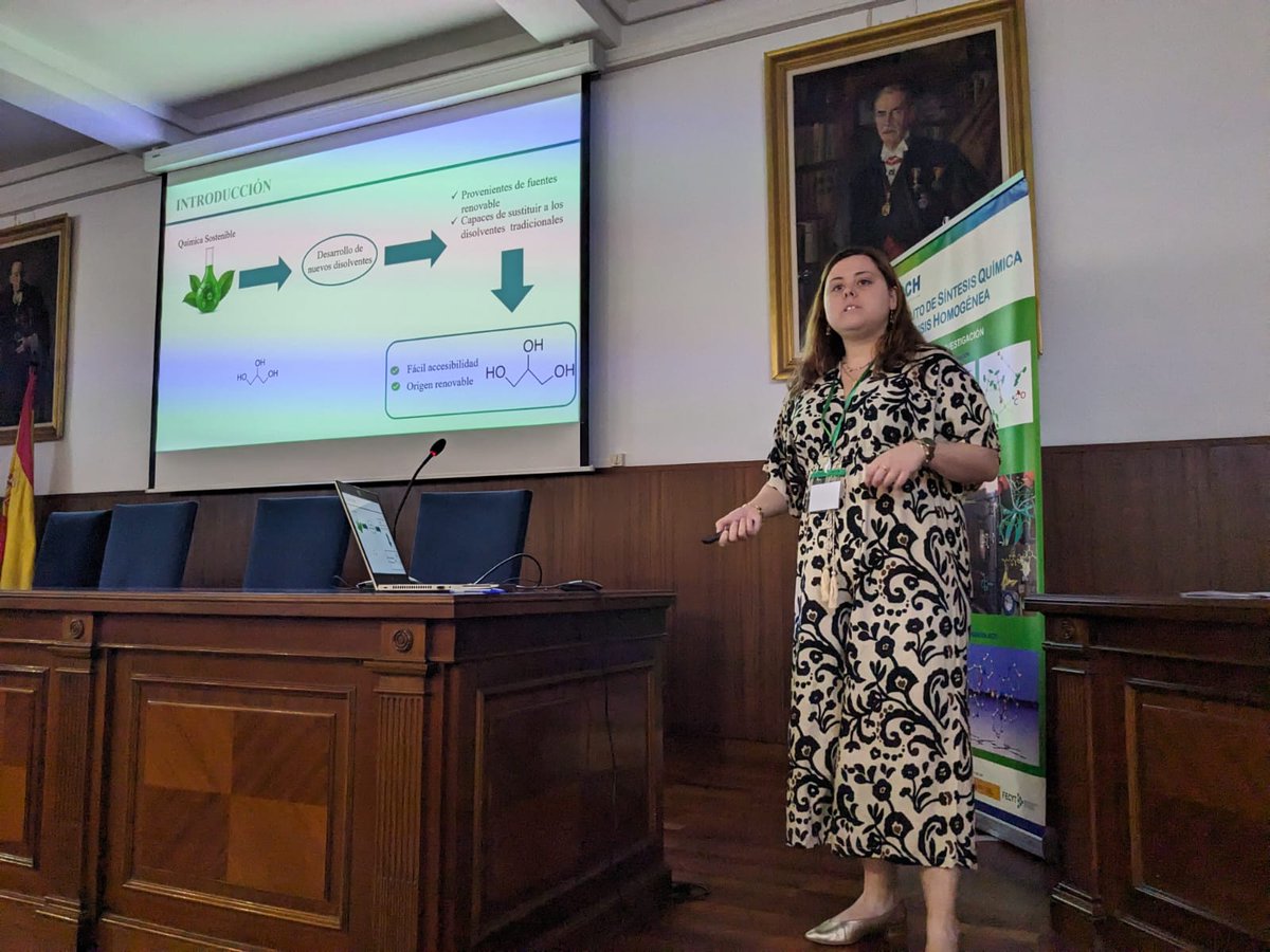 ISQCH (CSIC-UNIZAR) (@isqch) on Twitter photo Next on stage is Sara Gracia-Barberán discussing the use of glycerol ethers as solvents for pharmaceutical applications.
<a href="/CSIC/">CSIC</a> <a href="/DPE_CSIC/">Postgrado CSIC</a> <a href="/unizar/">Universidad Zaragoza</a> <a href="/EscuelaUz/">Escuela de Doctorado UZ</a> <a href="/Ciencias_Unizar/">Ciencias_Unizar</a> #IIISimposioISQCH Next on stage is Sara Gracia-Barberán discussing the use of glycerol ethers as solvents for pharmaceutical applications.
<a href="/CSIC/">CSIC</a> <a href="/DPE_CSIC/">Postgrado CSIC</a> <a href="/unizar/">Universidad Zaragoza</a> <a href="/EscuelaUz/">Escuela de Doctorado UZ</a> <a href="/Ciencias_Unizar/">Ciencias_Unizar</a> #IIISimposioISQCH