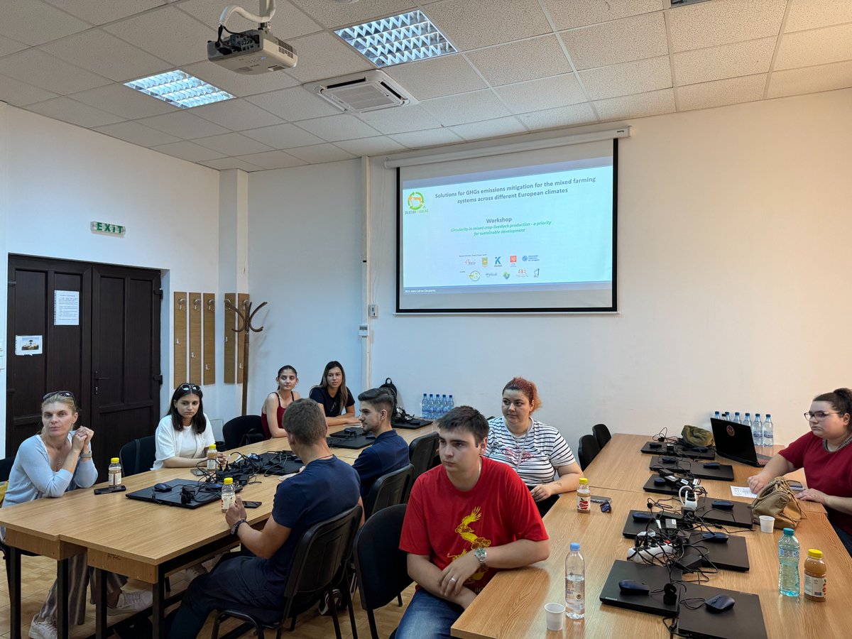 solution4farm's tweet photo. Excited to be a part of the 13th Intl. Conf. "Agriculture for Life, Life for Agriculture" at @USAMV_Bucharest! Today, we'll present our innovative Solution4Farming project at the roundtable discussion. Let’s revolutionize sustainable farming together! https://t.co/dc2694WJjb