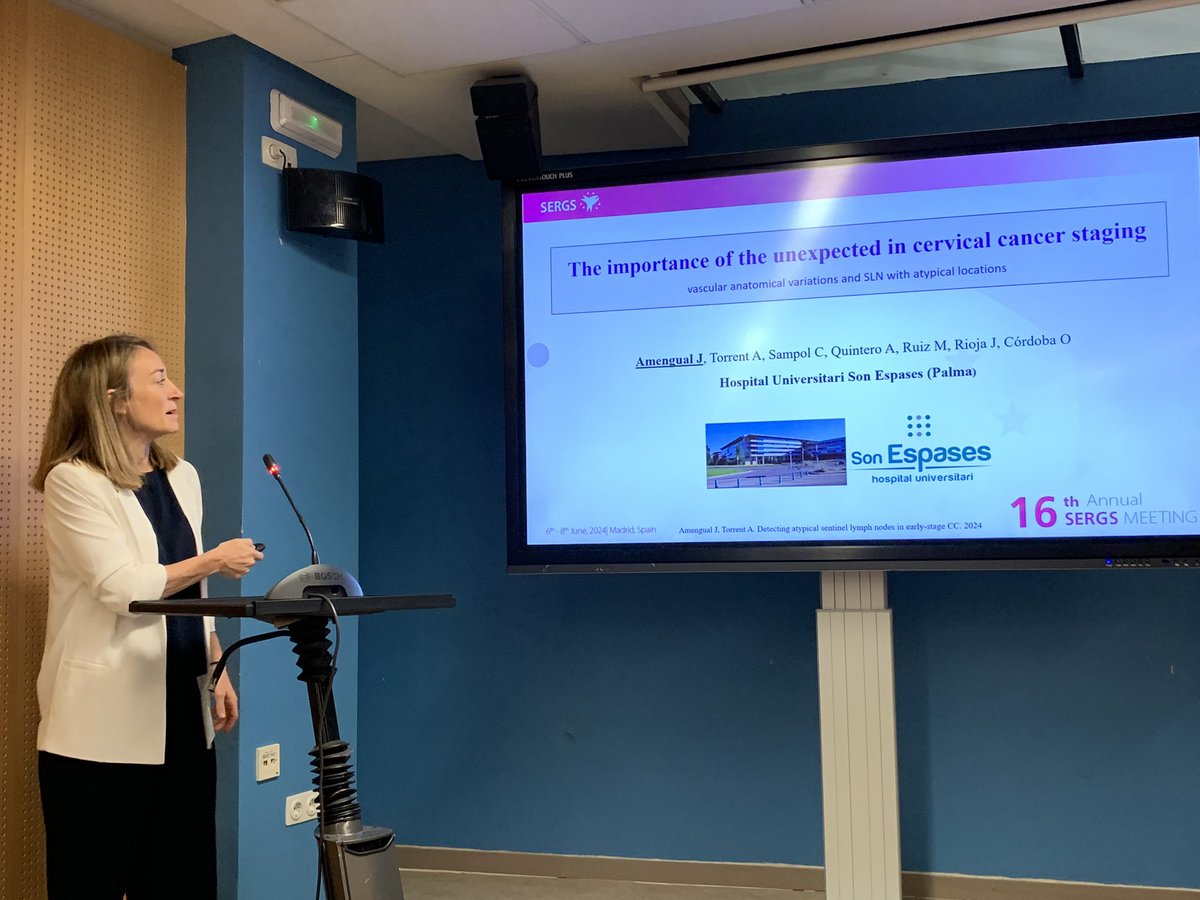 Anna Torrent Colomer (@torrentcolomer) on Twitter photo An excellent talk about Atypical lymph nodes in cervical cancer from Dr @AmegualVila from <a href="/SonEspases/">HU Son Espases</a> in #SERGS 2024, Madrid . Proud of team An excellent talk about Atypical lymph nodes in cervical cancer from Dr @AmegualVila from <a href="/SonEspases/">HU Son Espases</a> in #SERGS 2024, Madrid . Proud of team