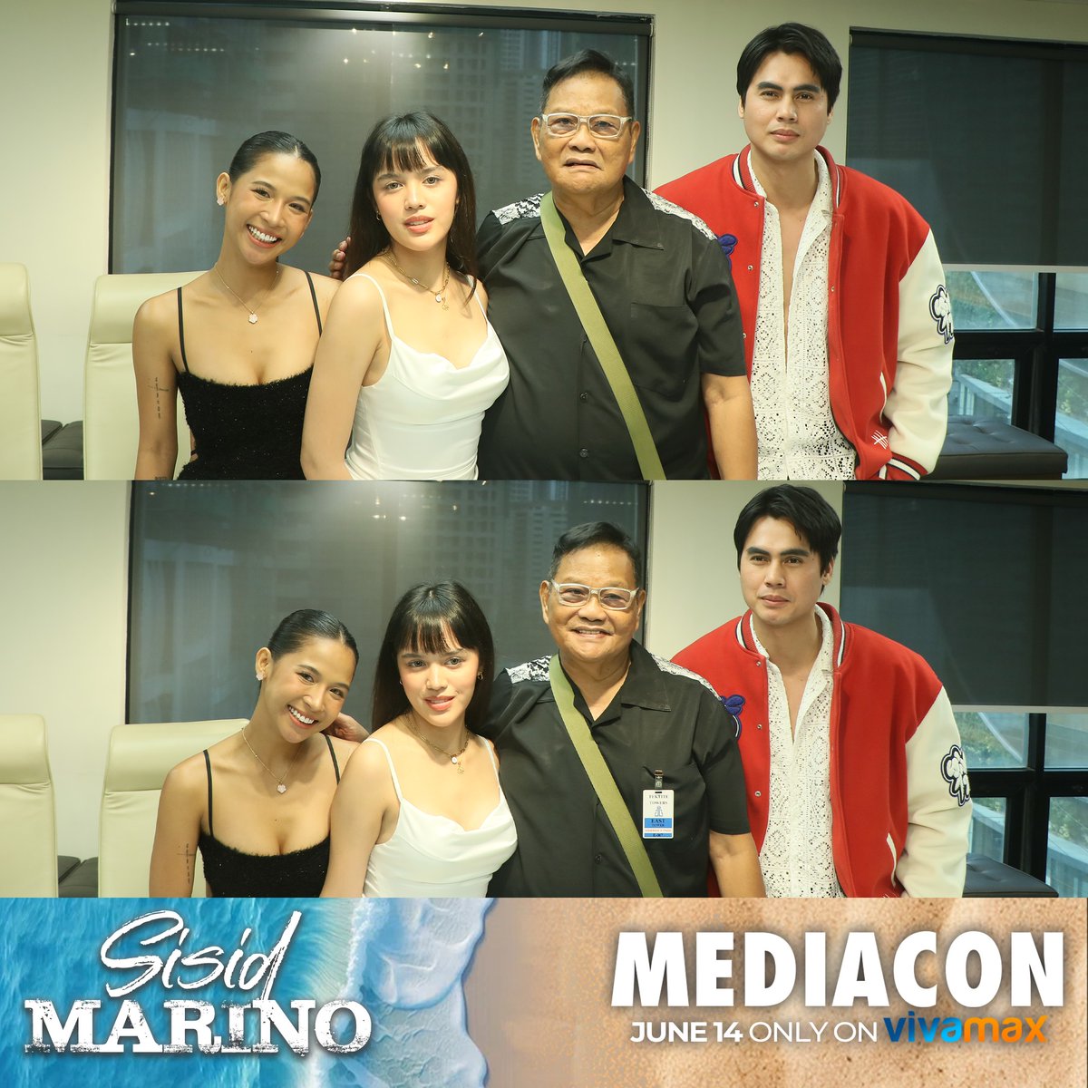 VMXPH's tweet photo. LOOK: 'SISID MARINO' Media Conference
Abangan ang Vivamax Original film, 'SISID MARINO'! Starring #JuliaVictoria, #Ataska, #CarizManzano, #JohnMarkGarcia and more! Directed by Joel Lamangan.
World Premiere this June 14 only on Vivamax!
Watch it here 👉 https://t.co/Yc3DYSxQgy https://t.co/wW4s5z0ptn