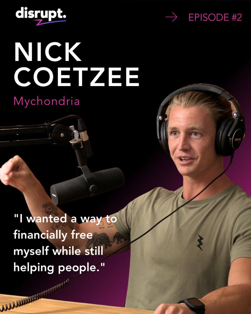 In this episode of disrupt, I had the pleasure of chatting with Nick Coetzee, who transitioned from a biokineticist to a successful e-commerce entrepreneur.

Watch on YouTube here: m.youtube.com/watch?v=tqCEY2…