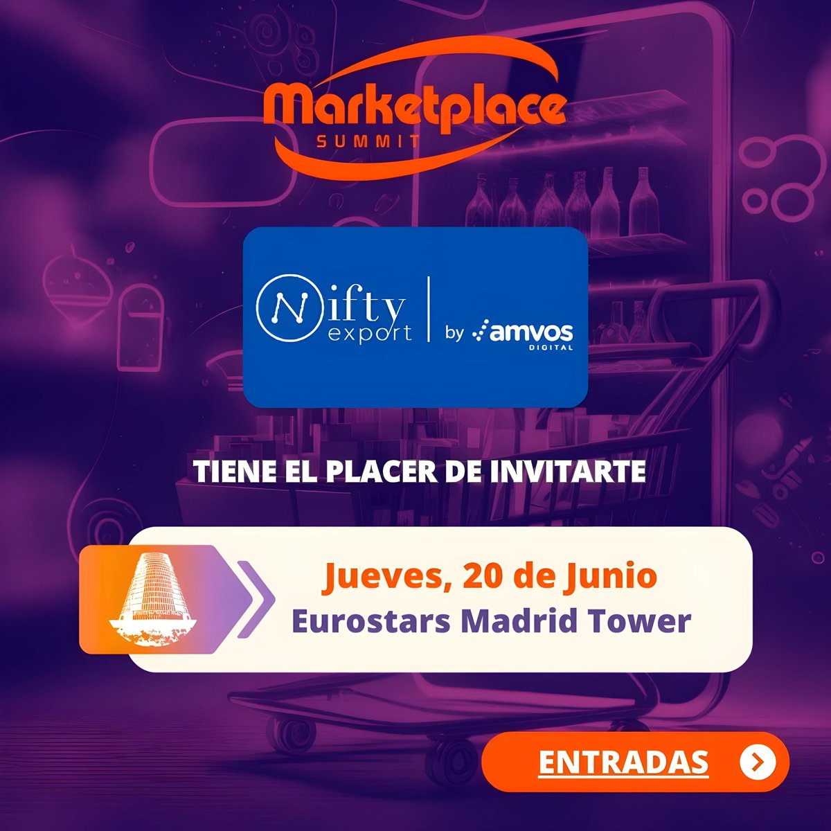 ¡Te invitamos al Marketplace Summit 2024!

📅: Jueves, 20 de Junio

📍: Eurostars Tower Madrid

🕒: 10:00 a.m

No pierdas esta oportunidad única de aprender y conectar con profesionales del sector.

🎟️ ¡Consigue tus entradas ahora! ecommercenewstickets.com/events/marketp…