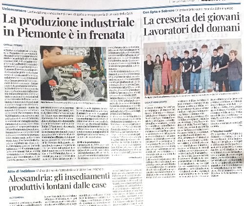 Luci e ombre per l'industria, ma la diversificazione aiuta; scuola, formazione e imprese; Alessandria, logistica e slittamento per lo scalo ferroviario. Oggi sul Monferrato. #economia #industria #logistica #formazione #sviluppo #piemonte #scuola #epta #scalo #ferrovia