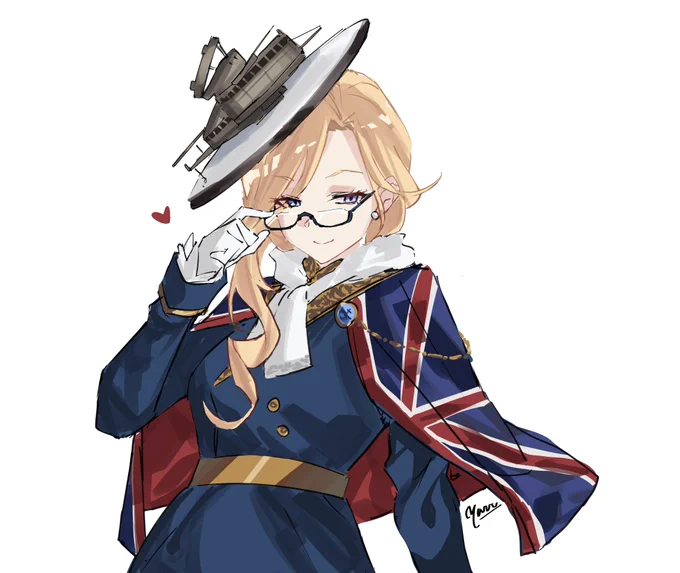 Megane Lady Hood VGen commission for #アズールレーン #AzurLane #碧蓝航线 #フッド #VGenComm