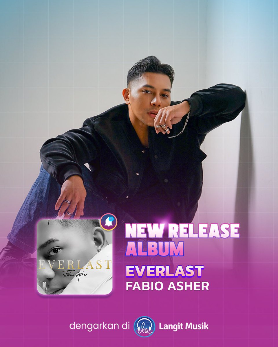 LangitMusik's tweet photo. Yuk dengerin โEverlastโ - Fabio Asher cuma di Langit Musik. Download aplikasinya sekarang! ๐๐ง๐ฅ
https://t.co/5QcsXSqYfU
#FabioAsher #Everlast #MusikIndonesia #TunjukanEkspresiMusikMu #LangitMusik #langitmusik #lagupopindonesia #lagukekinian #musik #musikindonesia #musikhits https://t.co/pv2XRScbmC