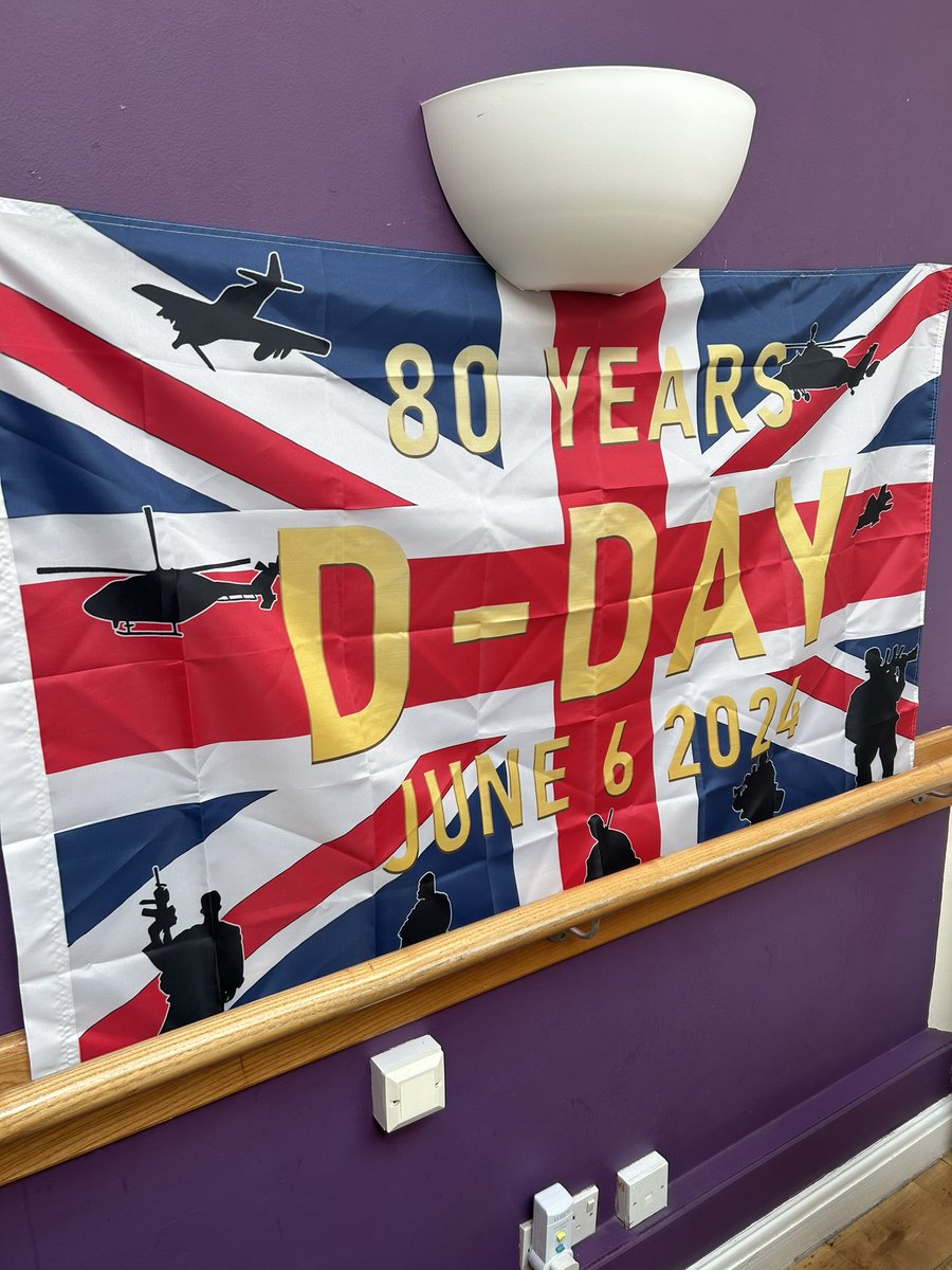 SilverCourtAH's tweet photo. Our D-Day celebrations 🇬🇧
Marking the 80th anniversary 🇬🇧 

#80th #June06th1944 #DDay #Carehome https://t.co/NDDlhw3KF4