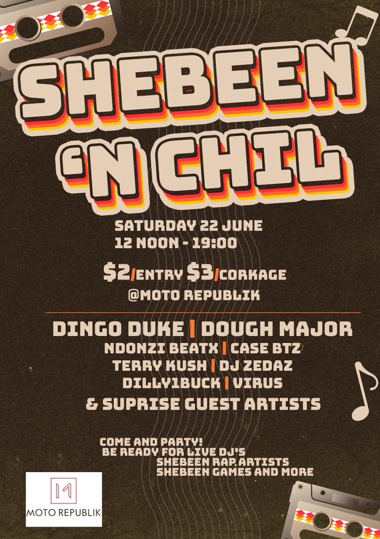 DoughMajor's tweet photo. Everything Shebeen and more! Are you coming ndoziva kuti ndotenga masuper mangani. Come shebeen party with the shebeen team. 

Location: @MotoRepublik 
Theme: Super vs Nyati https://t.co/esavldFCFQ