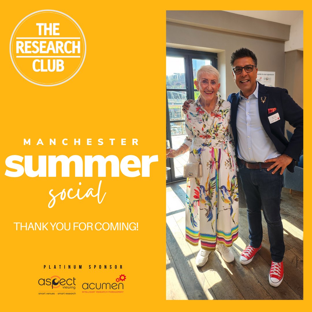 A big thank you to everyone who joined us for a sunny evening on the Castlefield Rooms terrace. It was fantastic to see such a great turnout. A special mention goes to Andy Fuller from <a href="/AspectViewing/">AspectViewing</a> for the local history lesson – who said Research Club was just about networking!