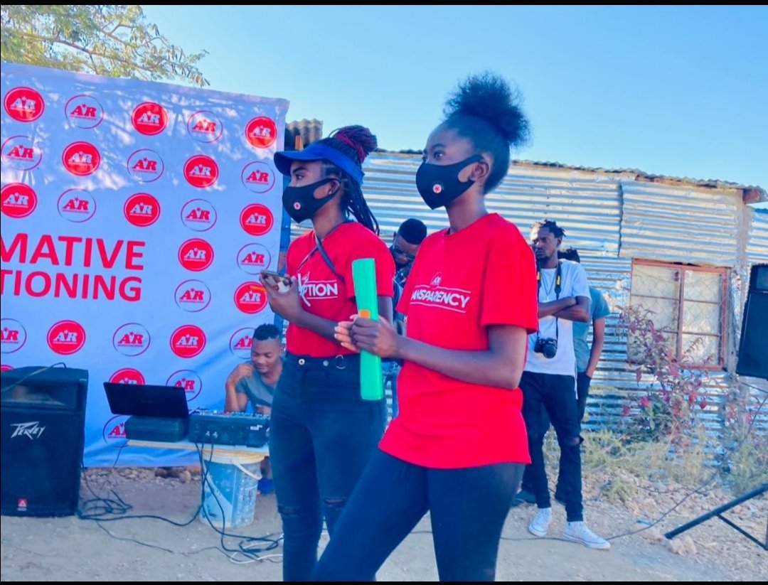 O_sheku's tweet photo. Young women and men of the RED star with TALENT and ENERGY.
#REGISRERtoVOTE
#ARNamibia
@Shipululo #the5th https://t.co/dm8E7ew6bF