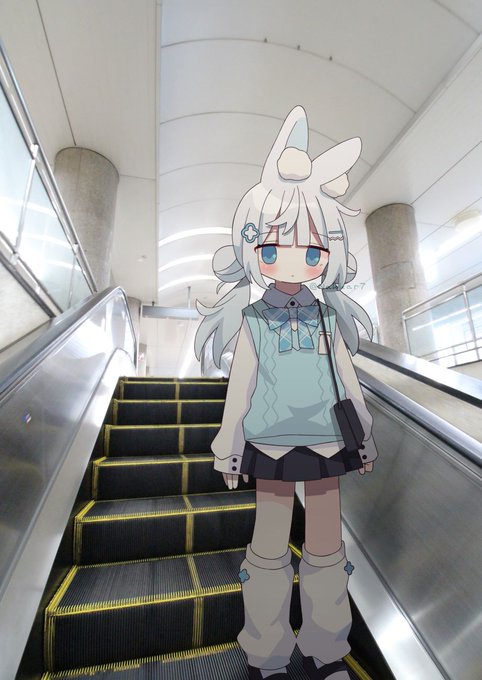 「rabbit ears white hair」 illustration images(Latest)