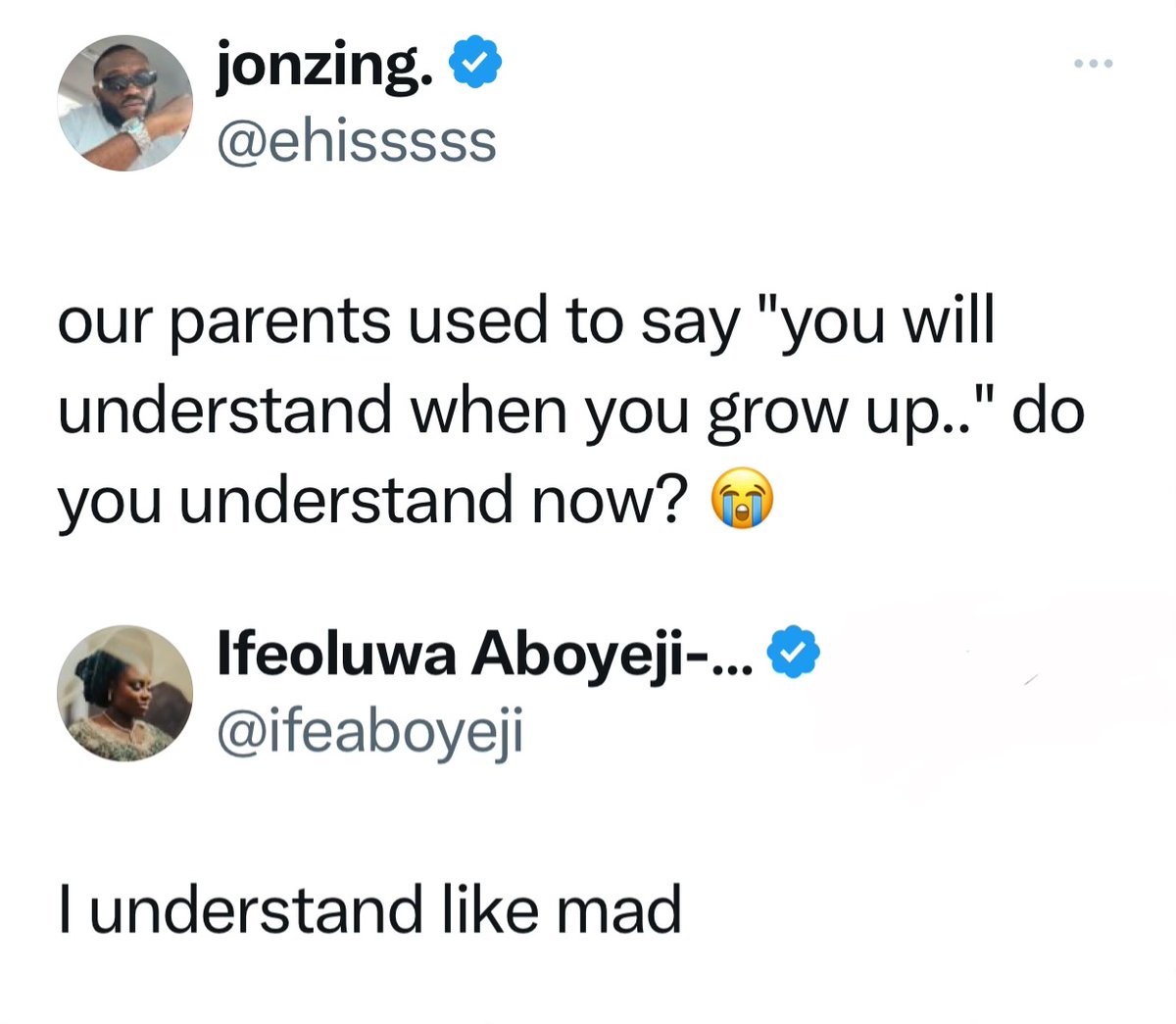 We understand 😭😭