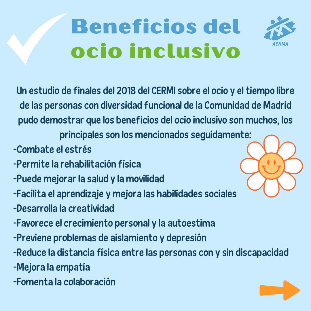 AENMAong's tweet photo. Hoy desde trabajo social os hablamos del ocio inclusivo, sus beneficios y recomendaciones, el ocio inclusivo asegura que todas las personas, sin importar sus capacidades, puedan disfrutar de actividades recreativas, es decir, se trata de crear espacios para todos🌍❤️ https://t.co/1e7hbtmmVV