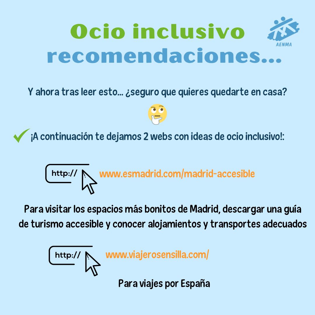 AENMAong's tweet photo. Hoy desde trabajo social os hablamos del ocio inclusivo, sus beneficios y recomendaciones, el ocio inclusivo asegura que todas las personas, sin importar sus capacidades, puedan disfrutar de actividades recreativas, es decir, se trata de crear espacios para todos🌍❤️ https://t.co/1e7hbtmmVV