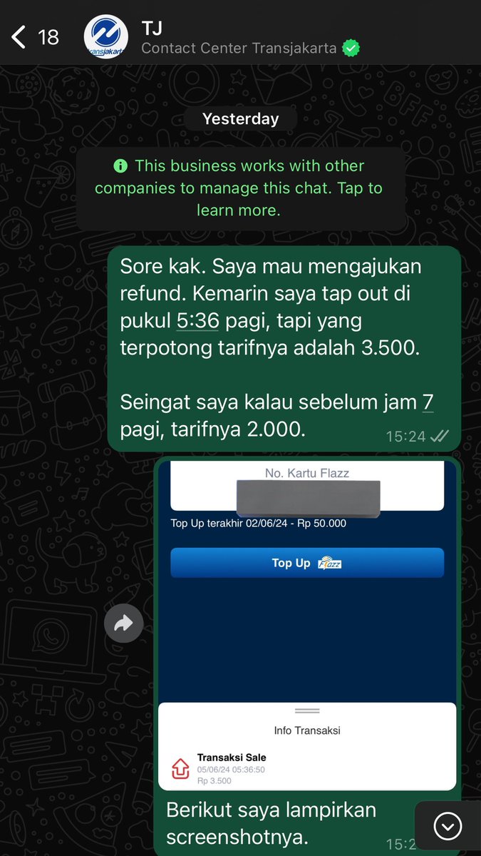 sainzvamos's tweet photo. @PT_Transjakarta kalian nggak bisa baca, ya? yang bilang saldo saya kepotong lebih dari sekali siapa? saya bilang nominalnya tidak sesuai. kerja gak sih kalian? cuma refund 1.500 perak aja perlu dua hari lebih? salah baca pula. https://t.co/OtrIcRjqb3
