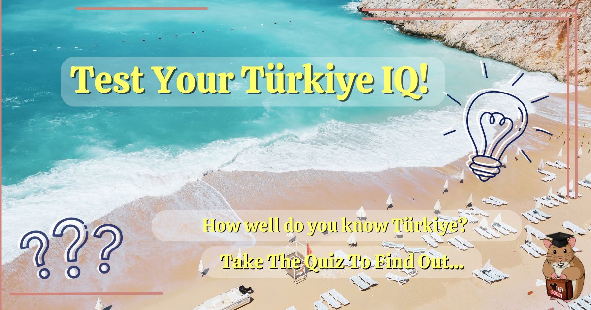 Are you a true #TravelBug ✈️ or a cultural connoisseur? Prove it by taking our "Test Your Türkiye IQ" quiz! 🇹🇷 Discover hidden gems, tantalising flavours, and stories of ancient civilisations. #TürkiyeAdventure #QuizTime

holidayhamster.co.uk/turkiye-quiz-e…
