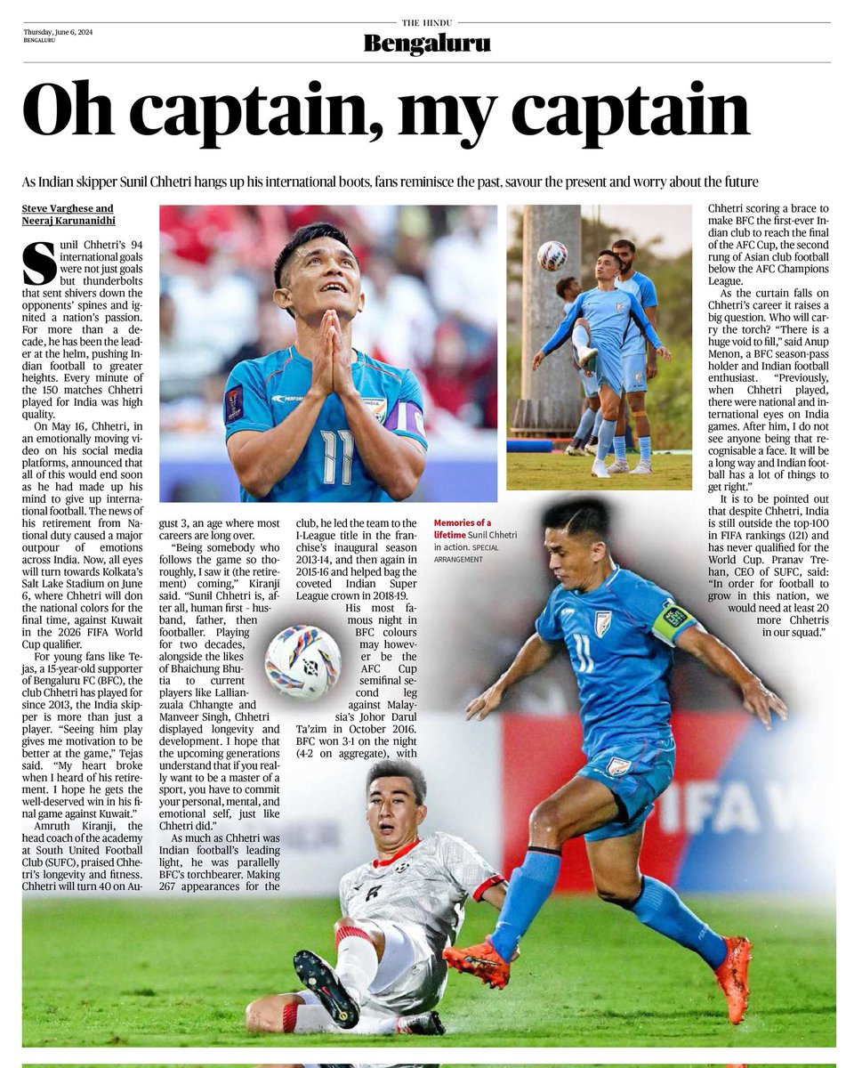 Sumit__Vishnoi's tweet photo. ✨
👏
🇮🇳
@chetrisunil11 
#Farewell
#SunilChhetri https://t.co/dyF5k7VBBz