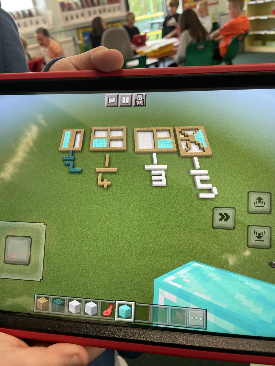 BrainstormTeach's tweet photo. Year 3 at Penygarn School learned about fractions using Minecraft. @penygarnschool 😃 https://t.co/twBgckogen