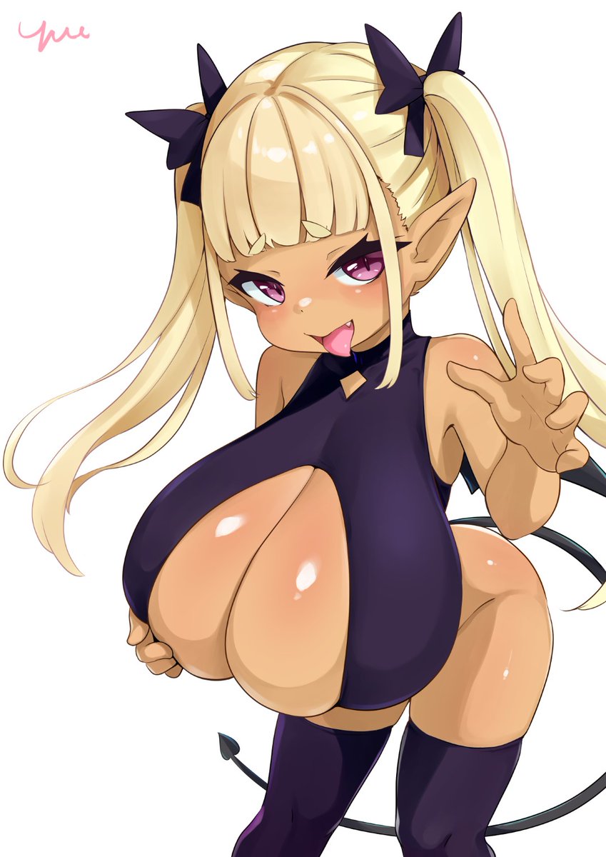 長乳サキュバスのマナちゃん、爆誕!#OC 