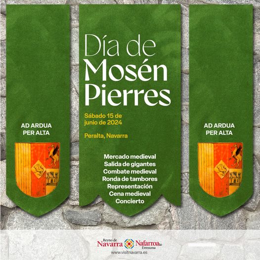 ¡#Peralta se transporta a la Edad Media! 

Este 15 de junio celebra el Día de Mosén Pierres con un programa espectacular: Mercado medieval, espectáculo de combates y duelos, gigantes y cabezudos, ronda de tambores, representación y cena medieval. 
Más ℹ️ acortar.link/W67Wz2