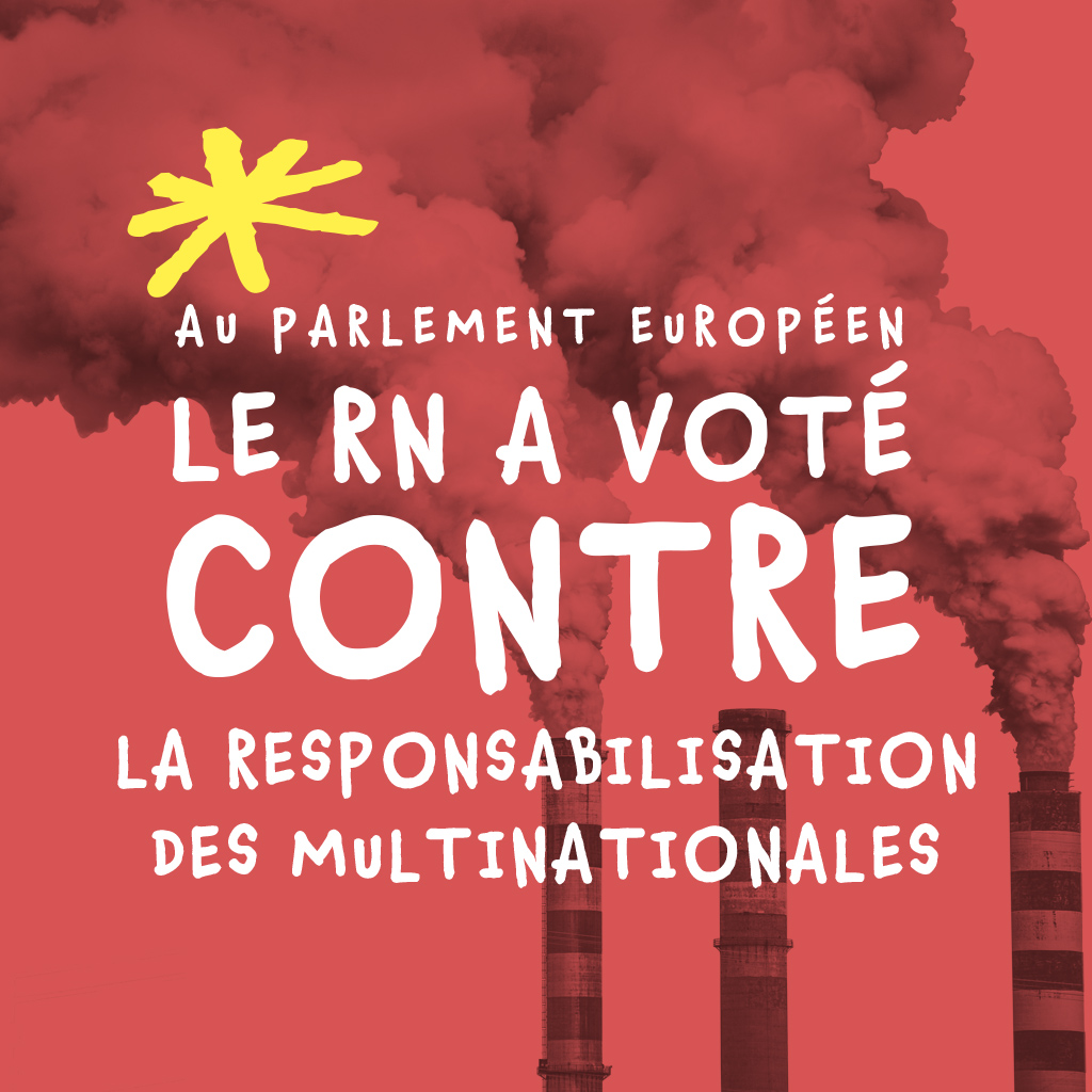 🇪🇺 Sanctionnons l’extrême-droite et ses idées !

Le RN vote systématiquement contre les intérêts des travailleurs et des travailleuses.

Le macronisme le choisit comme « opposant » car c’est son meilleur allié.

Le 9 juin, aux urnes pour exprimer le rejet de leur projet de