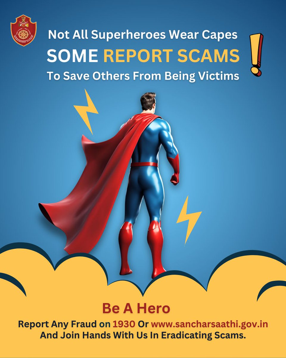 CP_CyberUpdate's tweet image. Your one action can save thousands. Report frauds and save others from the same fate. Together, we can stop the scammers in their tracks! #fightingscam #reportscam #reporton1930