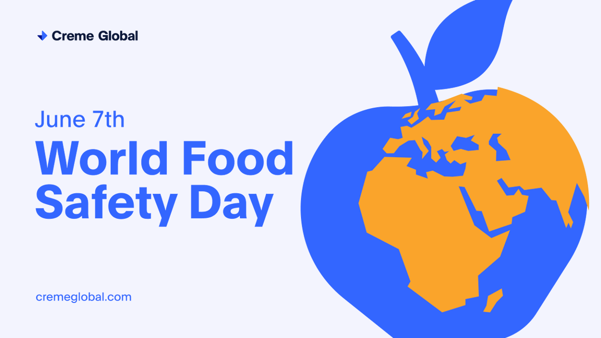 cremeglobal's tweet photo. Today's World Food Safety Day draws attention to food safety incidents. This year’s theme of Food Safety: Prepare for the Unexpected, underlines the importance of being prepared for food safety incidents, no matter how mild or severe they can be.
https://t.co/YAywl1ezjY https://t.co/iFyQZXxPE7