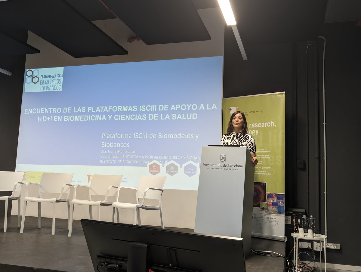 PNBB_ISCIII's tweet photo. 🗣️ Continúa el encuentro con la presentación de la Plataforma de Biomodelos y Biobancos @PNBB_ISCIII
por parte de nuestra coordinadora, la Dra. Núria Montserrat @nmontlab
#Biomodelos
#Biobancos https://t.co/sjEkEWpvNZ