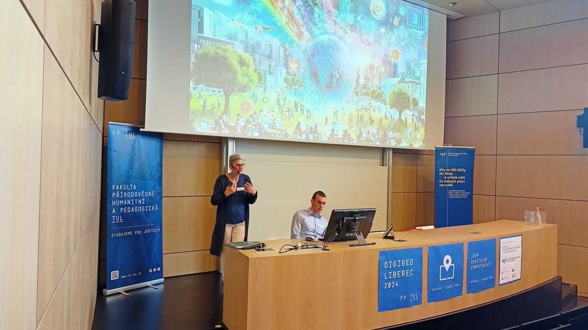 NPI_CR's tweet photo. V Liberci se koná dvoudenní konference DigiGeo, zaměřená na digitální kompetence (nejen) v geografickém vzdělávání. Konferenci pořádá @TULiberec a my jsme hrdým partnerem.
#myjsmenpi #myjsmedigi #npodigi #npinastanku https://t.co/H9PWIJzUHn