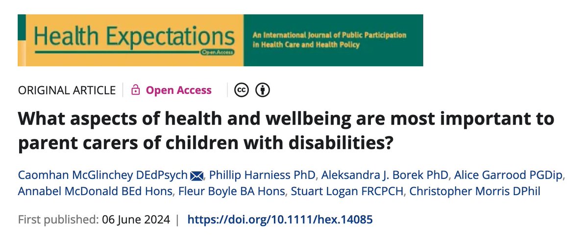 PenCRU (@pen_cru) on Twitter photo New paper exploring perceptions of key health outcomes related to parent carer-focused programmes, led by <a href="/caomhmcg/">Caomhán McGlinchey</a> @PhillHarniess with <a href="/BorekAleksandra/">Aleksandra Borek</a> Bel & Fleur <a href="/alice_garrood/">Alice Garrood</a> <a href="/ProfStuartL/">Stuart Logan</a> funded by <a href="/NIHRresearch/">National Institute for Health and Care Research</a> and supported by <a href="/Peninsula_ARC/">PenARC (NIHR ARC South West Peninsula)</a> @NIHRSW New paper exploring perceptions of key health outcomes related to parent carer-focused programmes, led by <a href="/caomhmcg/">Caomhán McGlinchey</a> @PhillHarniess with <a href="/BorekAleksandra/">Aleksandra Borek</a> Bel & Fleur <a href="/alice_garrood/">Alice Garrood</a> <a href="/ProfStuartL/">Stuart Logan</a> funded by <a href="/NIHRresearch/">National Institute for Health and Care Research</a> and supported by <a href="/Peninsula_ARC/">PenARC (NIHR ARC South West Peninsula)</a> @NIHRSW