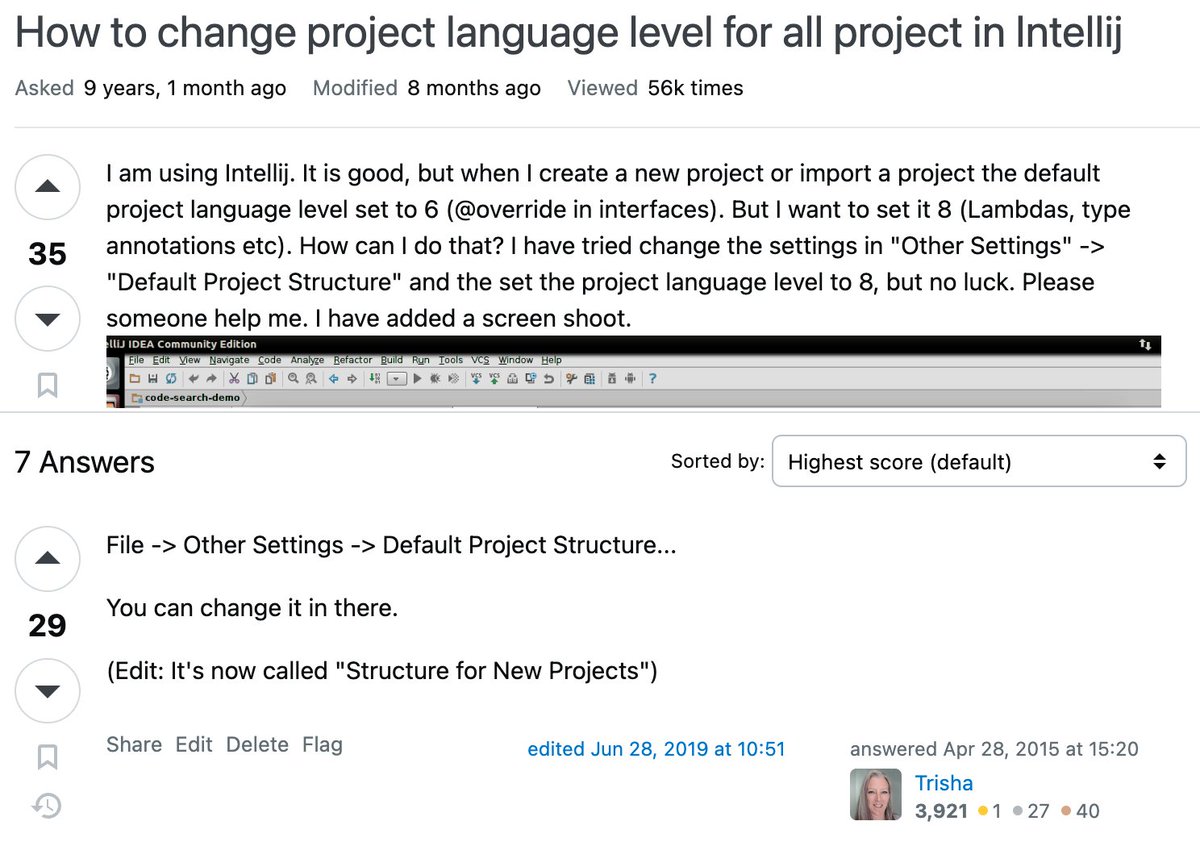 My super-power is useful <a href="/intellijidea/">IntelliJ IDEA, a JetBrains IDE</a> advice! My highest-rated <a href="/StackOverflow/">Stack Overflow</a> answers are IntelliJ Tips like this one. 

(If you'd like 455 pages of top tips like this, #BuyMyBook!
Paperback: amzn.to/3RgITKU
PDF: leanpub.com/gettingtoknowI…)