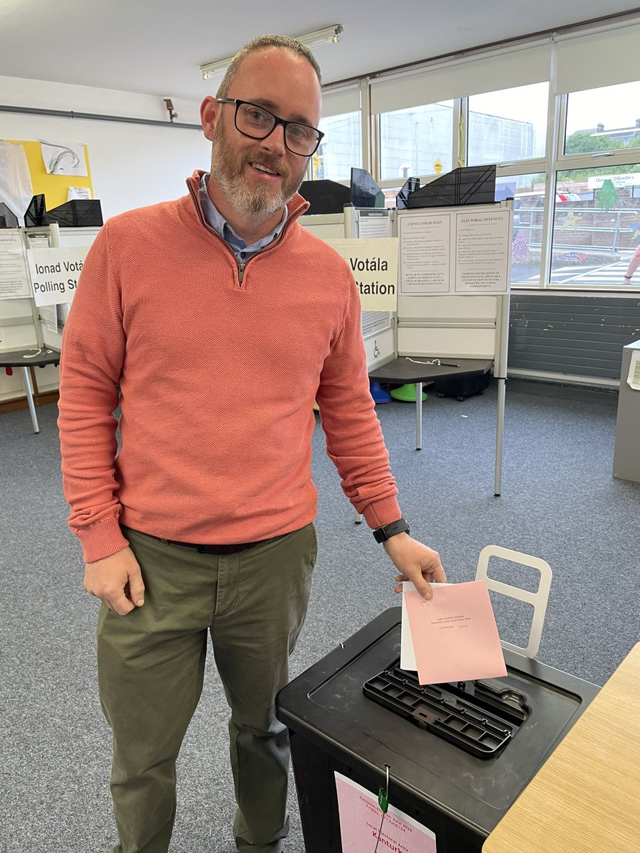 Polling stations are now open until 10pm tonight.  I am asking you to please consider giving me your No.1 Vote Today. #LE24