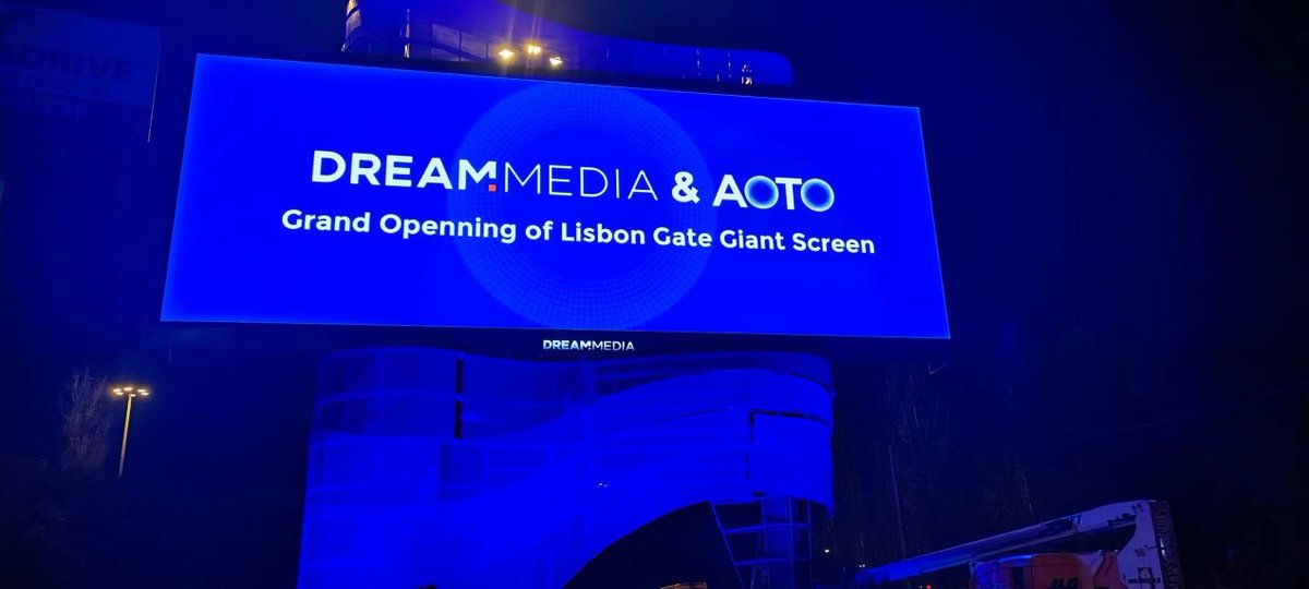 AOTOElectronics's tweet photo. We've just completed Portugal's largest outdoor LED display, the Lisboa Gate project, near Lisbon Airport, with our fantastic partner #DREAMMEDIA! Featuring 225 AOTO P10 LED panels and a unique wave-shaped design, it's a true marvel of modern technology. 🌟
#AOTOLED #LisboaGate https://t.co/mUtU7rp9C6