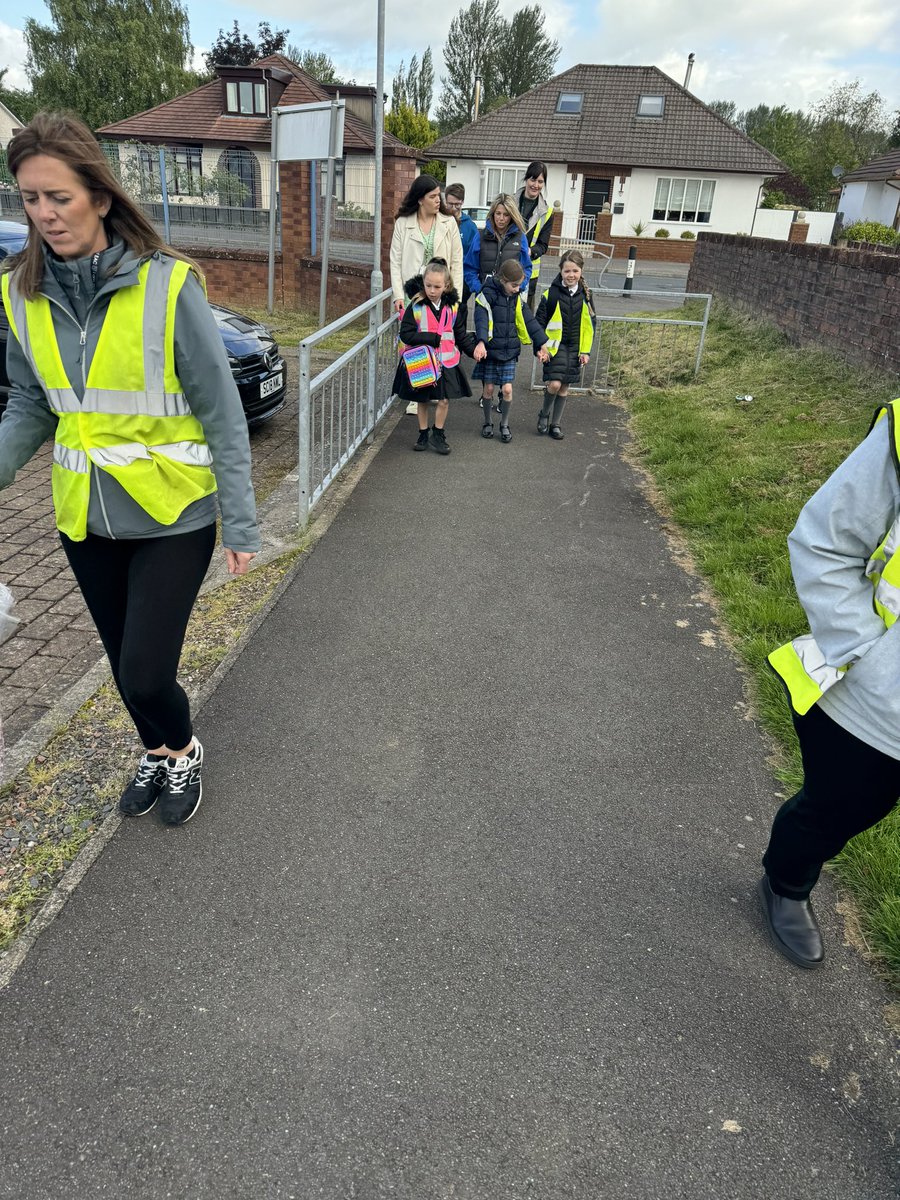 The trial of our Walking Bus kicked off yesterday. 🚌 🚶‍♀️ 

This initiative is to help congestion within our school car park and to promote active travel to school. 

This will run on Thursdays until the end of term. 

Please get in touch if your child wants to join us. 🚶‍♀️