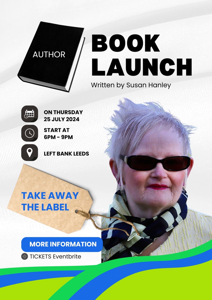 askingyouleeds's tweet photo. Next month, the brilliant Susan Hanley is launching her new book at an event in @LeftBankLeeds! 
It's on Thursday 25th July and there are just a few tickets left - book a place at https://t.co/ncJFr6XQ6l #Leeds #LearningDisability https://t.co/1cJTxPmZsh