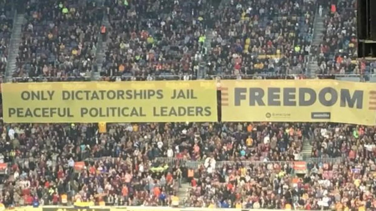 Twiterofilo1's tweet photo. El único club estado que hay en España es el Barça. El club deportivo que usa la Generalitat para expandir su propaganda separatista por el mundo, el que recibe todas las ayudas de consumo en Cataluña y es manejado en la sombra por Roures. 

#ZAS panfleto, @sport https://t.co/UIoji3hPws