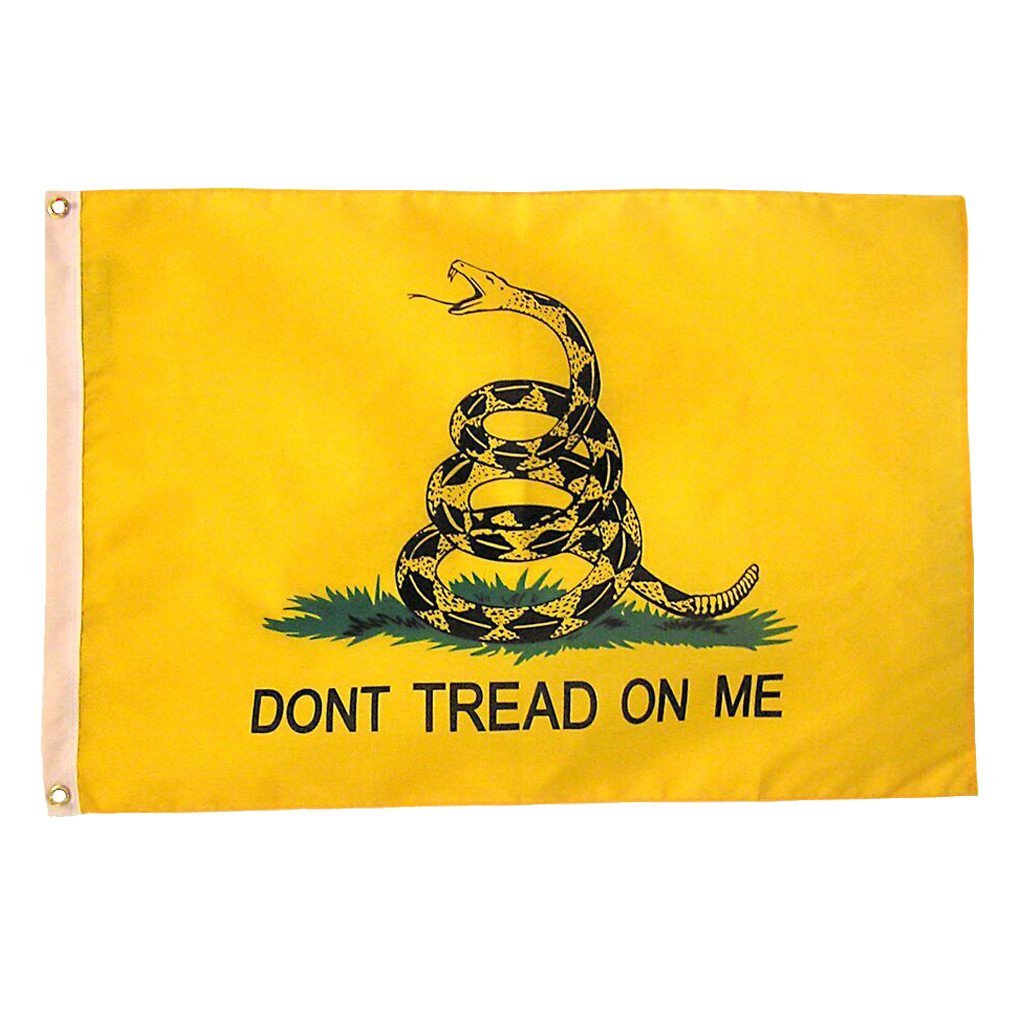 Ok, these two flags were used by my ancestors against King George III during the American Revolution. PEOPLE TODAY, STOP USING IT TO PROMOTE YOUR POLITICAL AGENDA. STOP. you're not patriots, you're pretenders. Stop it now. Get your own flag...