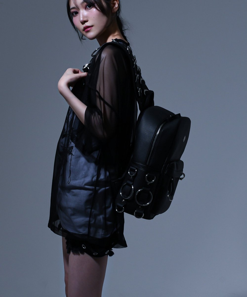👁‍🗨REFLEM(レフレム) NEW ARRIVAL リング付きPUレザーバックパック