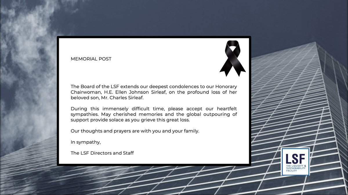 The Liquidity & Sustainability Facility (LSF) tweet media