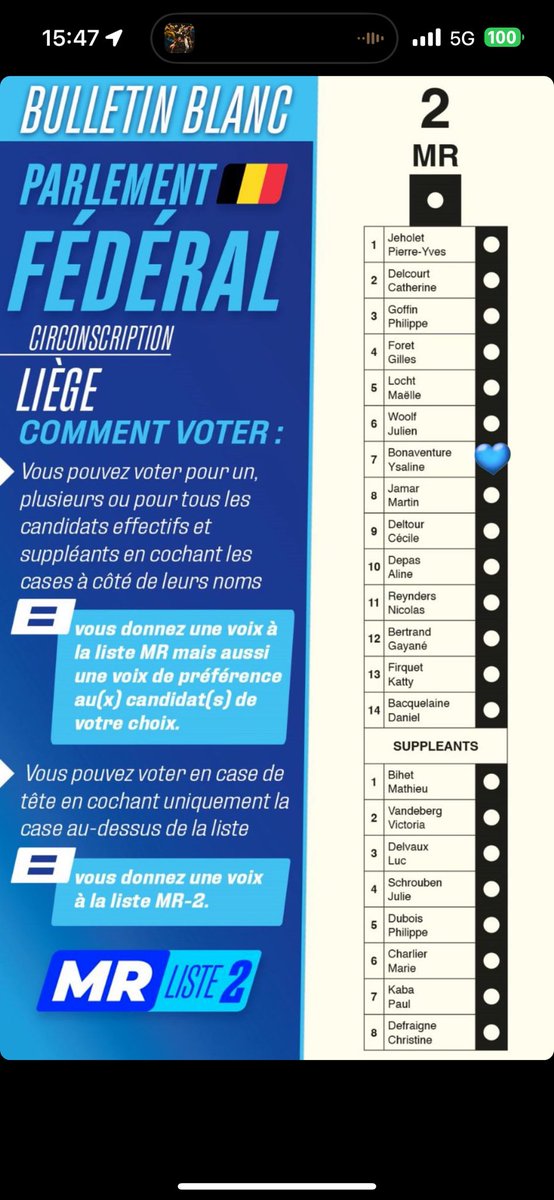 Rendez-vous dimanche 💙 #elections #mr