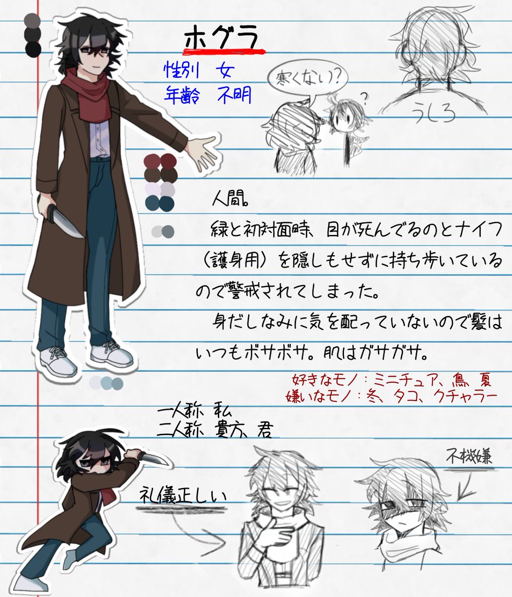 PBcLFGsyhfPiOOA's tweet photo. 創作キャラ達の設定 https://t.co/ShHHyLQDVt