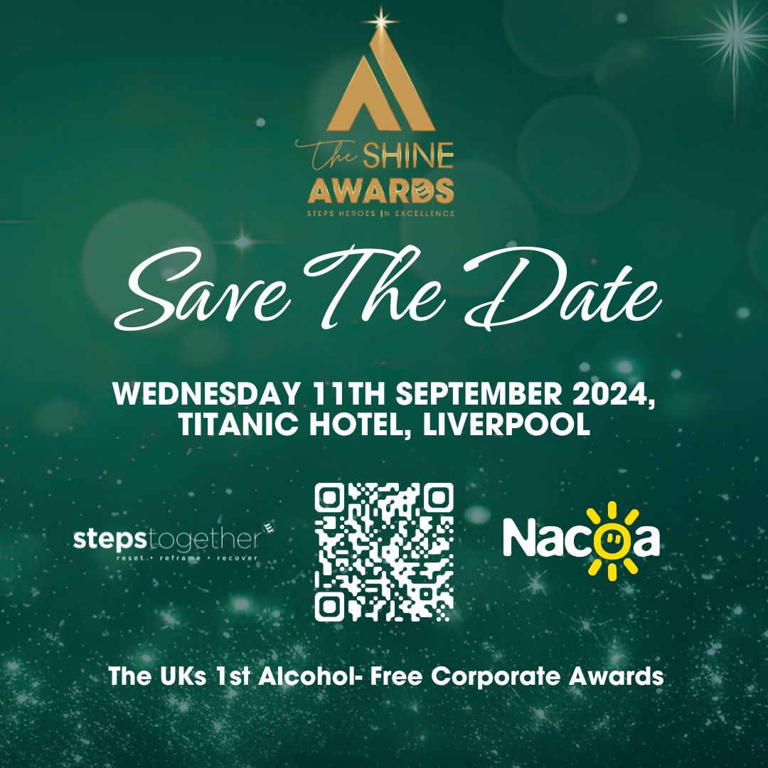 StepsTogetherUK's tweet photo. We are thrilled to announce that Steps Together will be hosting The SHINE Awards. This event will be the UK's first ever Alcohol Free Corporate Award Ceremony and we will be raising money for the amazing @nacoauk

Find out more here https://t.co/p2wTcj0abK https://t.co/MEhsQLcZF8