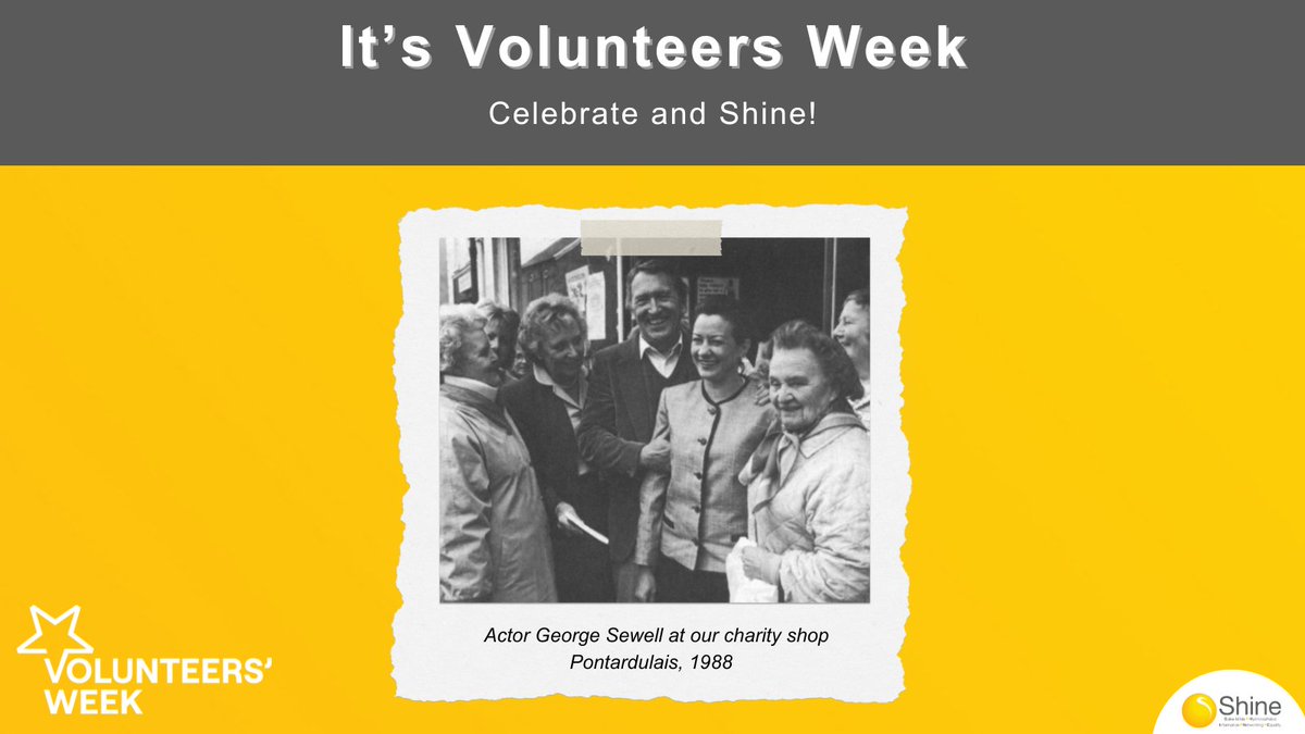 Our Shine charity shop (in Gorseinon Swansea) is celebrating over 35 years of trading and continually being part of Shine’s fundraising mix bringing in funds raised from donated and/or handmade goods. Thanks to all the dedicated volunteers. 

#VolunteersWeek