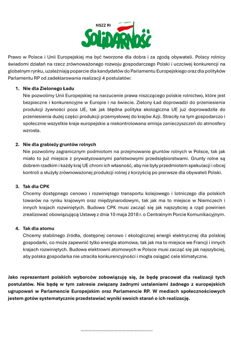NSZZ Solidarność RI tweet media