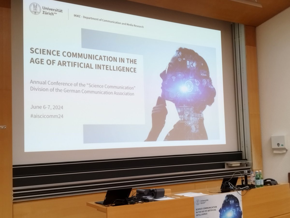 ElianaFattorini's tweet photo. Yesterday I presented our work (with @MassiBucchi) on public perception of #artificialintelligence (@Observa_Society data) and on cover images of AI-related news at the #AISciComm24 in Zurich!
P.S. The postcard was generated by #ChatGPT based on our abstract. So creative!💡 https://t.co/lyHQVLzLBJ