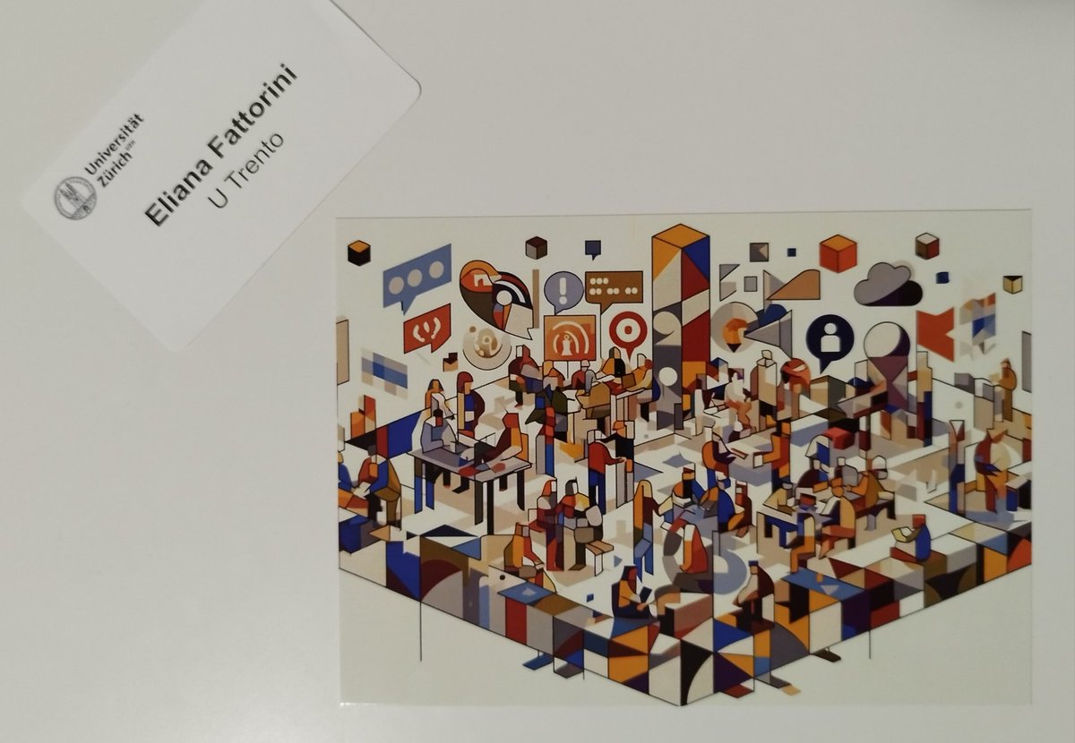 ElianaFattorini's tweet photo. Yesterday I presented our work (with @MassiBucchi) on public perception of #artificialintelligence (@Observa_Society data) and on cover images of AI-related news at the #AISciComm24 in Zurich!
P.S. The postcard was generated by #ChatGPT based on our abstract. So creative!💡 https://t.co/lyHQVLzLBJ