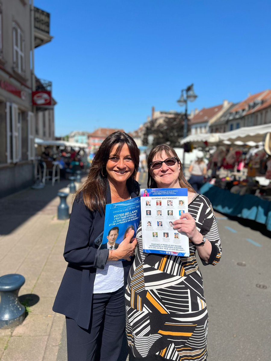 ncolin_oesterle's tweet photo. Tractage sur le marché de Sarrebourg ce matin pour @fxbellamy ! Dernière ligne droite avant le 9 juin 💪 https://t.co/MuMYksm5za