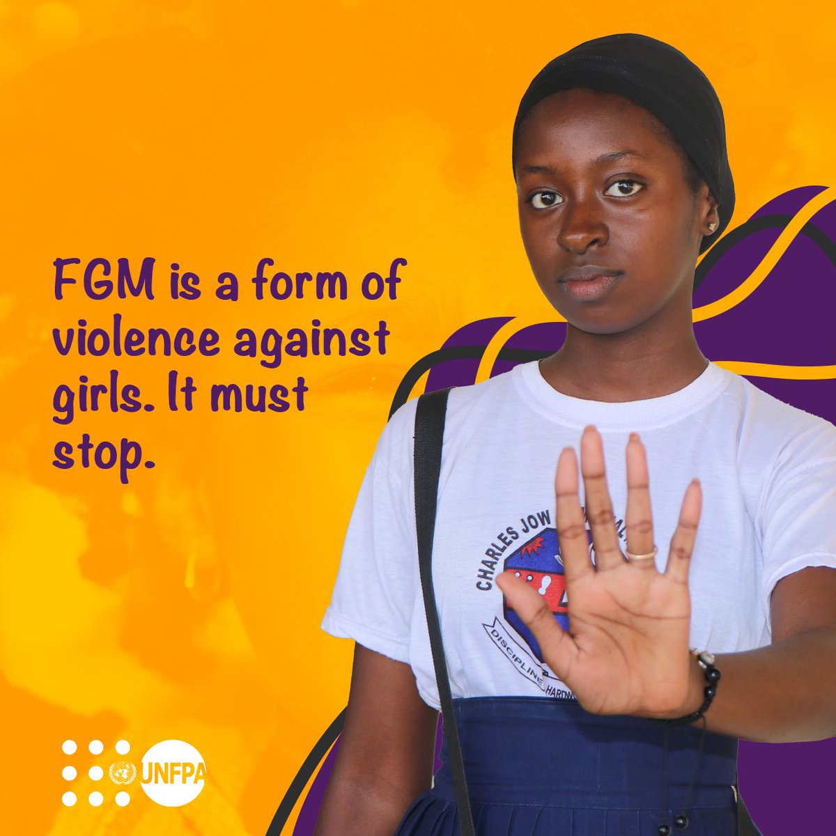 UNFPATheGambia's tweet photo. Female Genital Mutilation has 0️⃣ health benefits-only serious risks for girls &amp; women.

Say NO to #FGM; a girl's future depends on it.

#EndFGM220 https://t.co/A719VAI7tE
