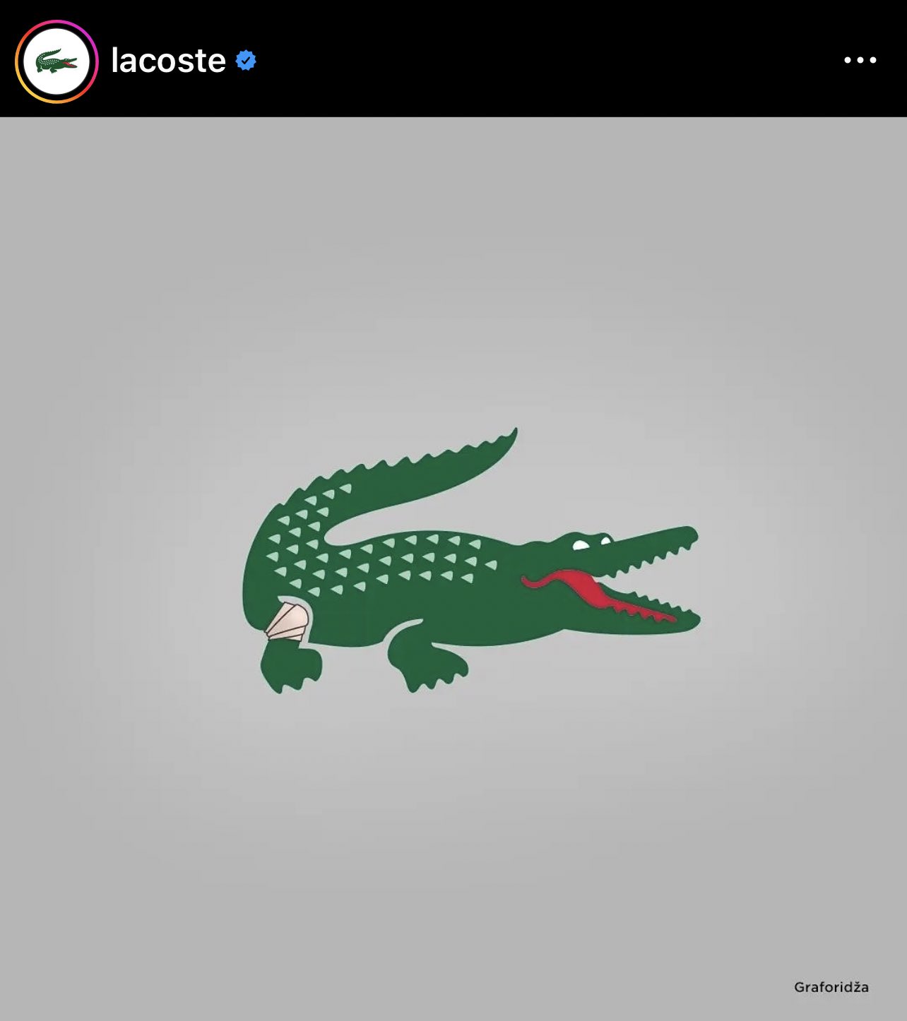 Latifat Adebayo Ohio on X Following Novak Djokovic s knee injury earlier in the week Lacoste redesigned and added a bandage to it s crocodile logo. bruh. https t ZMhkHG7aSW X