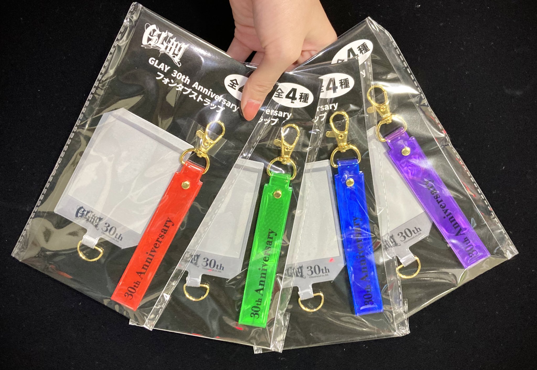 GLAY フォンタブストラップ 全4種 GLAY 30th Anniversary フォンタブストラップ～GiGO限定
